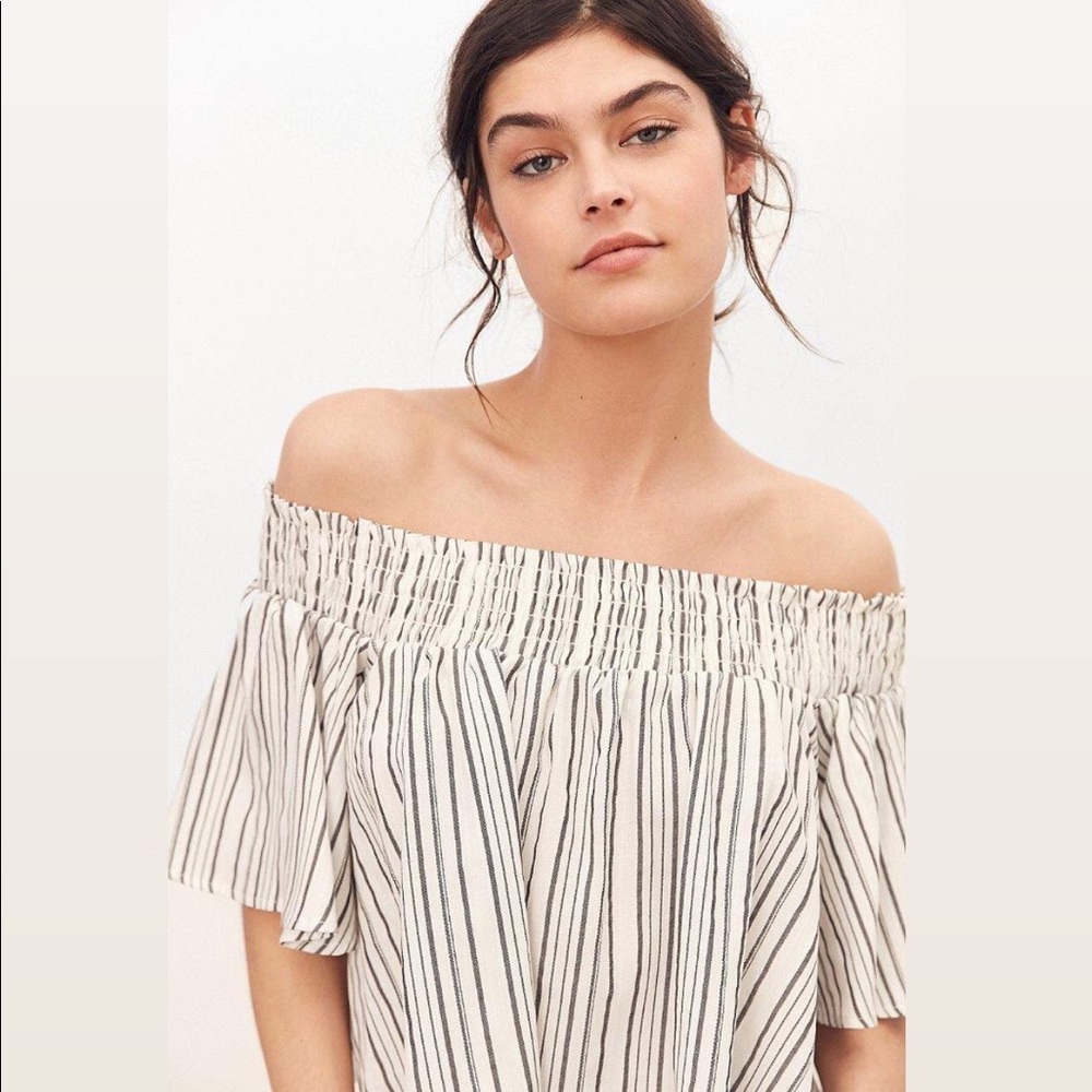 Smocked Off-The-Shoulder Top